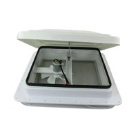 Ioensy - Ventilación De Techo De Rv De 14 ""Con Ventilador Ventilación De Circulación De Aire Blanco Para Remolques De Viaje