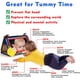thumbnail image 2 of Tummy Time Baby Mirror, juguete infantil, con libro y mordedor, 2 of 6