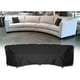 thumbnail image 2 of Cubierta de sofá seccional al aire libre impermeable cubiertas de muebles de patio curvos para cubierta, césped y patio trasero, 228x116x86cm, negro, 2 of 3