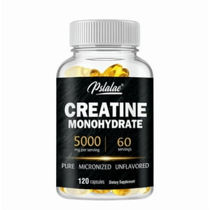 Pslalae Nutrition - Creatina Monohidrato Micronizada Creapure 5000Mg 120 Gelcaps