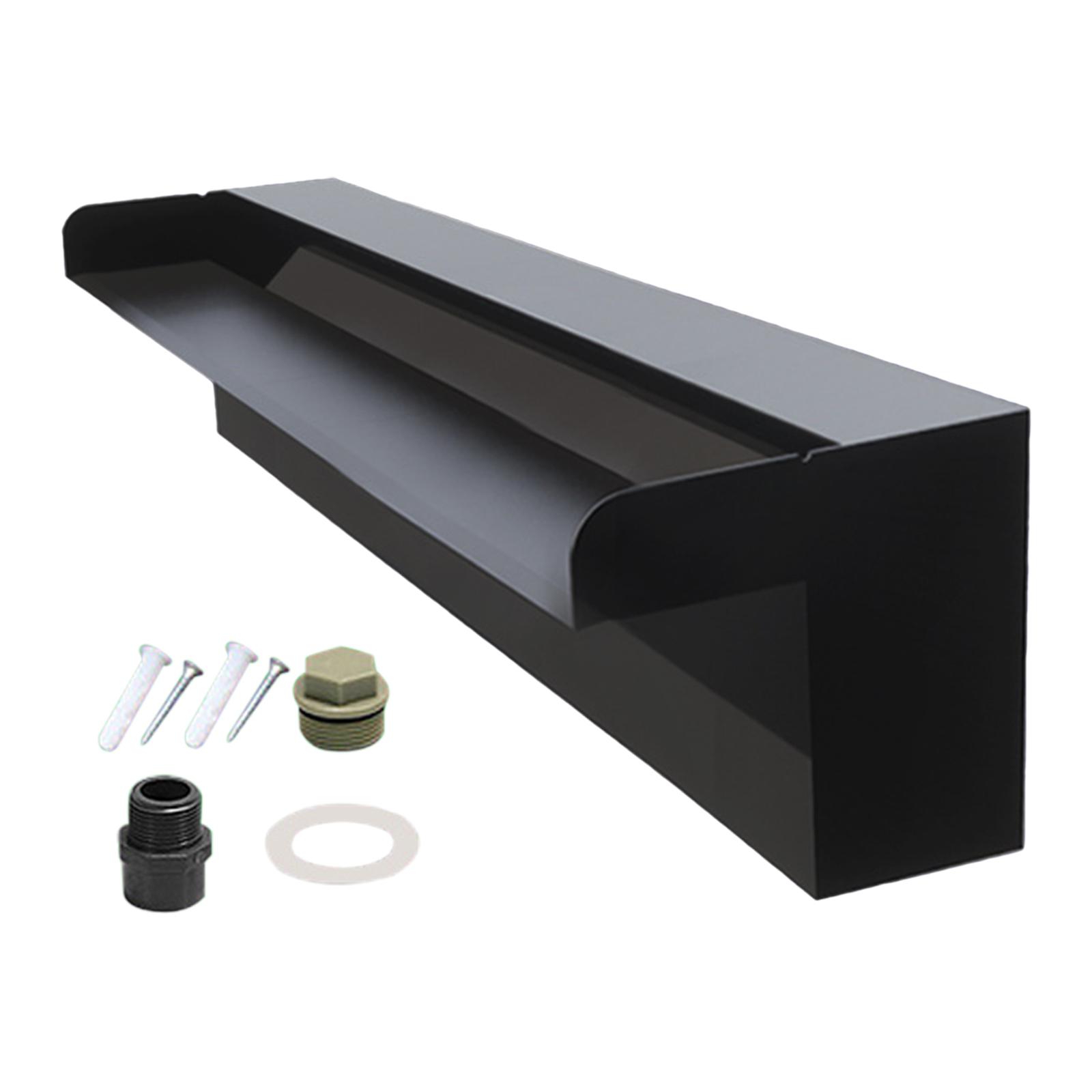 Magideal - Aliviadero De Cascada, Fuente De Agua De Piscina De Acero Inoxidable, Aliviadero, Fuente De Piscina Para Vestíbulo De Hotel, Patio, Decoración De Jard