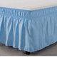 thumbnail image 3 of suxuMhao Falda de Cama Elástica Envolvente con Volantes Tamaño Twin, Azul - Colchón de 39x75 Pulgadas Compatible con Caída de 15 Pulgadas, Falda de Ropa de Cama de 1 Pieza para Decoración de, 3 of 3