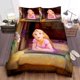 thumbnail image 1 of Disney Princess Rapunzel Cute Day-dreaming Face Quilt Duvet Cover Set3-Piece Bedding Set, 1 of 5