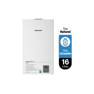 Splendid - Calefon 16 Litros Gas Licuado Tiro Natural
