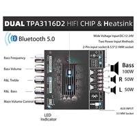 Amplificador Bluetooth Uwaykey 2.1 Canal Clase D