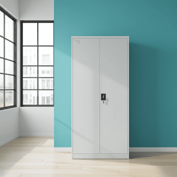 Igpro - Estante Armario Metálico Oficina 2 Puertas Blanco
