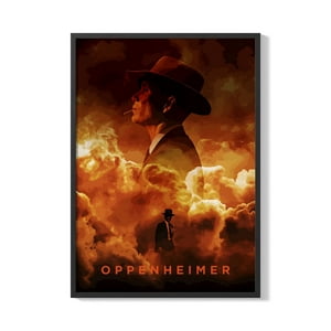 Creango - Cuadro Poster Enmarcado Oppenheimer Decorativo