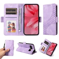 Carcasa Foxdock Google Pixel 9A De Cuero Pu, Diseño Acolchado Clásico, Protección Contra Caídas Y Rayones