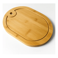 Genérico - Tabla Bandeja Para Picar Cortar Picoteo De Madera Ovalada