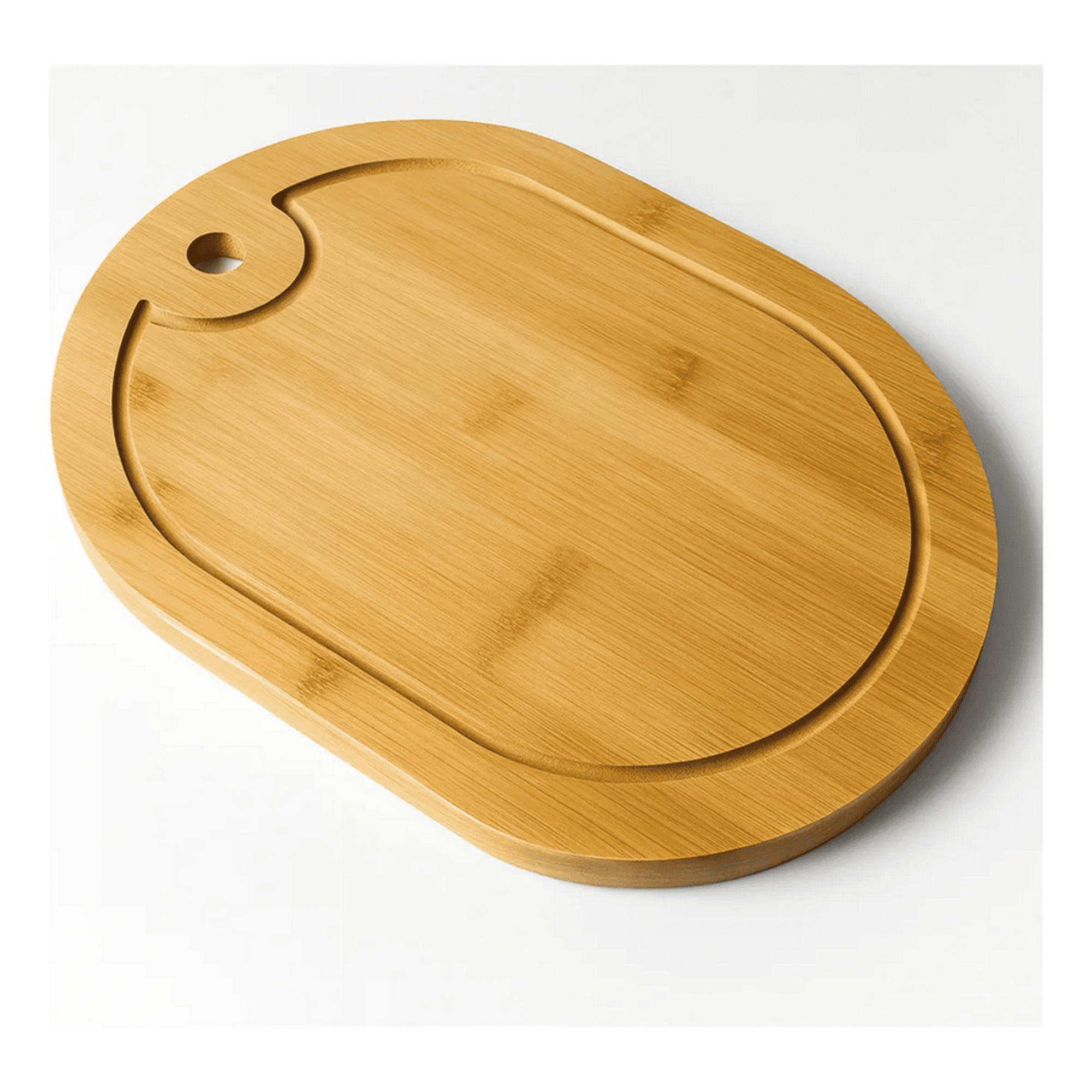 Genérico - Tabla Bandeja Para Picar Cortar Picoteo De Madera Ovalada