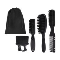 Ioensy - Juego De Cepillos Y Peines De Peluquero, Cepillo De Limpieza Para Peluquero Para Salón, Paquete De Bolsa Para Hombres Y Papá