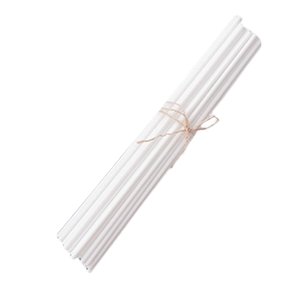 Magideal - Juego De Varillas Difusoras De Caña De 100 Uds., Varilla De Repuesto Para Difusor De Caña, Varilla De Caña De Ratán, Varilla Difusora De Caña De Fibra Blanco