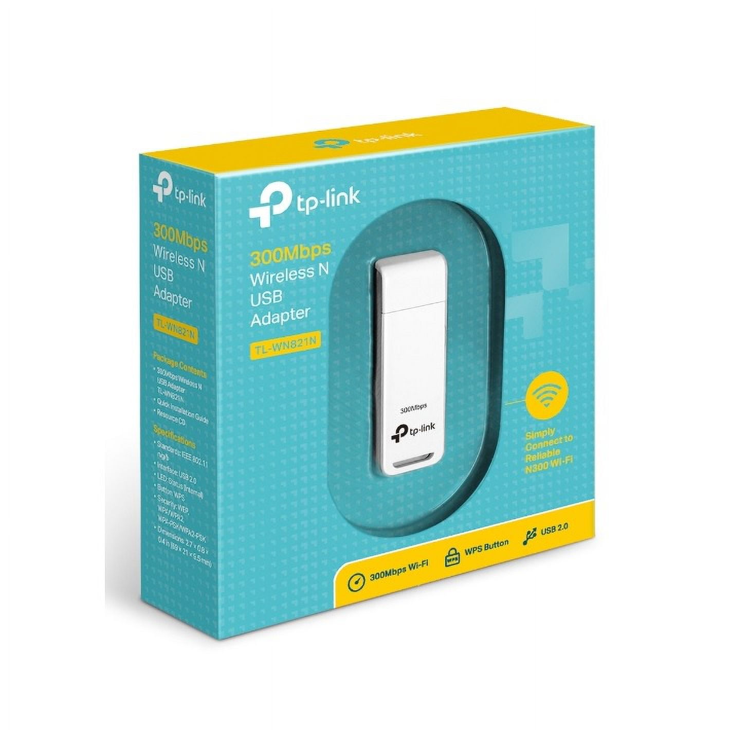 Tplink - Adaptador Wifi Inalámbrico Usb 300 Mbps