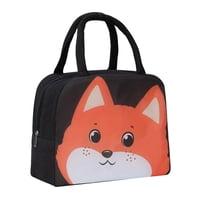 Genérico - Lonchera Bolsa Termica 23X10X29Cm Zorro Negro Kawaii