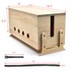 thumbnail image 2 of Caja organizadora de cables Itvexeme de 36 cm, madera natural, 2 of 7