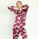 thumbnail image 4 of Pijama de Mujer Sport Manga Larga Burdeo Estampado, 4 of 4