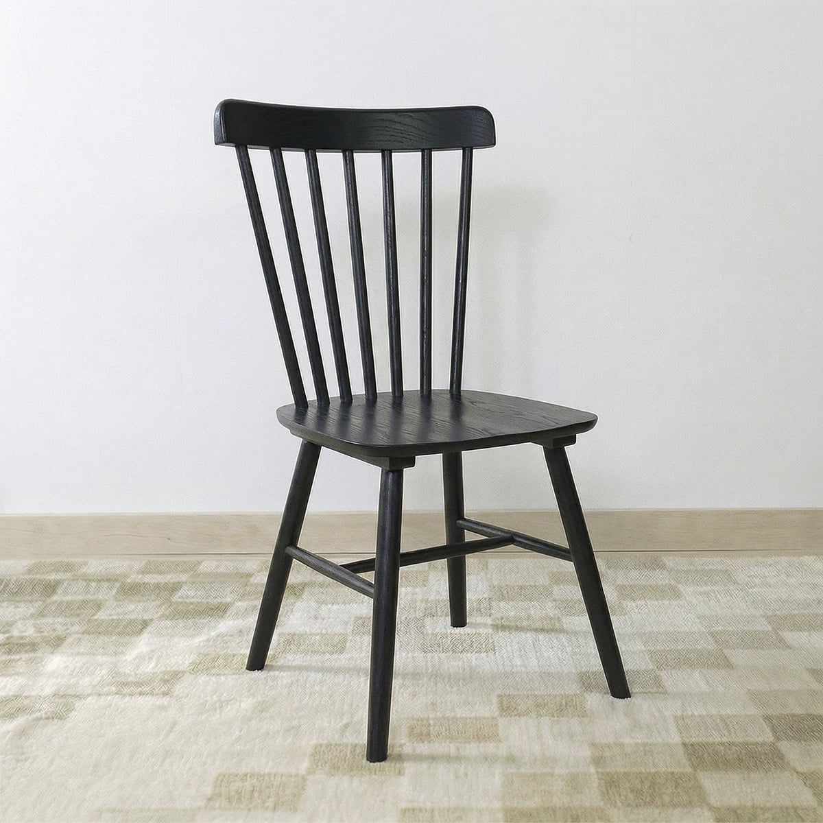 Silla De Comedor Windsor Madera Negra Venhoouse