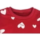 thumbnail image 5 of Conjunto de ropa infantil, tops largos, camiseta larga cálida para niñas, top + falda, pantalones, conjuntos con forma de corazón, 5 of 5