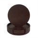 thumbnail image 1 of Posavasos de cuero Protección contra derrames para escritorio de mesa Posavasos de cuero duraderos y antideslizantes Ajuste común, 1 of 5