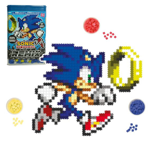 Kit de manualidades TOMY Jixelz Remix Sonic The Hedgehog con más de 1200 piezas