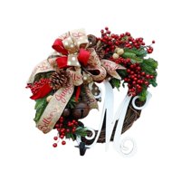 Bothyi - Guirnalda Navideña Decorativa De 16 Pulgadas Para Salas De Estar Al Aire Libre Y Porches