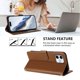 thumbnail image 4 of iPhone 12/12 Pro Funda Billetera con Estampado de Gato, Marrón, 4 of 6