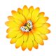 thumbnail image 5 of Flor De Metal Decoración De Pared Colgante Arte Flor Para Jardín Interior Exterior Balcón Amarillo, 5 of 5