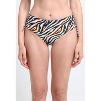 Samia - Bikini Calzón Ajustable Caderas Estampado Naranja M