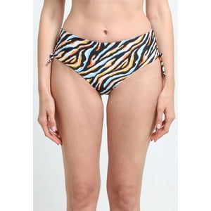 Samia - Bikini Calzón Ajustable Caderas Estampado Naranja Xl