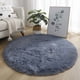 thumbnail image 1 of Xiao Hua Alfombra redonda de 1 pieza, color gris plateado, 31,5 × 31,5 pulgadas - Lavable, suave, para dormitorio, antideslizante, para sala de estar, alfombra redonda de interior, duradera., 1 of 1