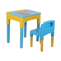 Mesa Escritorio Y Silla Para Niños 53X34X47Cm Gamepower Azul Tamaño Único
