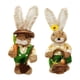 thumbnail image 2 of Bonito Conejo De Paja, Figura De Conejo Granjero De Pascua Para Decoración De Fiesta De Boda 30, 2 of 5