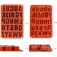 thumbnail image 3 of Molde de silicona Wocuz con letras mayúsculas, crayón, chocolate, paquete de 2, 3 of 8
