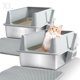 thumbnail image 1 of Caja de arena Exovyn XL de metal, paquete de 2 con tapa, 1 of 7