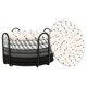 thumbnail image 3 of 8 Posavasos Con Rejilla Para Bebidas, Posavasos Tejidos Para Cocina, Patio, Hogar, Encimeras, Tema Negro, 3 of 3