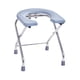 thumbnail image 4 of Asiento De Inodoro Plegable Portátil, Silla Cómoda Para Viajes, Pesca, Camping, Gris, 4 of 5