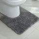 thumbnail image 1 of Xiao Hua Tapete de Baño Antideslizante en Forma de U para Piso de Inodoro, Gris Grueso y Denso Esponjoso Suave de Felpa, Lavable a Máquina, Fuerte Absorción de Agua 20 Pulgadas x 20 Pulgadas, 1 Pieza, 1 of 4