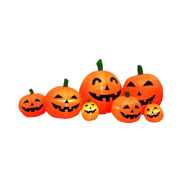 Inflable Familia de Calabazas LED