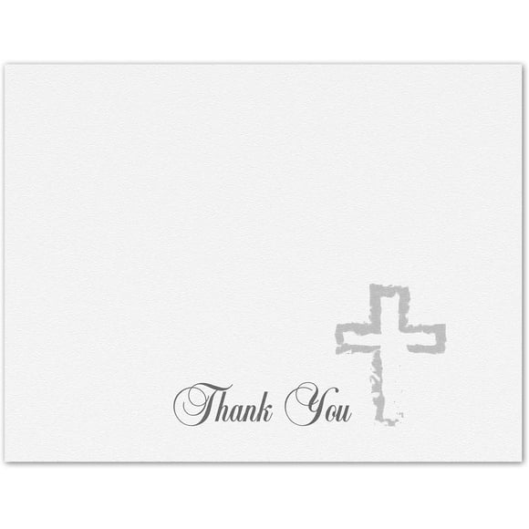 Tarjetas de Agradecimiento Small World Greetings con Cruz – Pack de 12