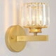 thumbnail image 4 of Lámpara de pared LED de metal, estilo posmoderno, exquisita lámpara de pared de cristal, decoración del hogar, lámpara de pared para sala de estar, TV, dormitorio, mesita de noche, lámpara E27, vidrio, 4 of 5