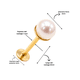 thumbnail image 3 of Aros perlas de seguridad titanio ASTM F136 chapados en oro 18k, 3 of 3
