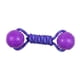 thumbnail image 3 of Dog Nylon Rope with Ball Pet Juguete, resistente, entretenimiento, Toy de masticación de perros de resistencia a la mordedura , PÚrpura Púrpura, 3 of 5