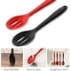 thumbnail image 4 of Juego de 4 cucharas ranuradas y mezcladoras de silicona antiadherentes, cucharas ranuradas grandes de silicona para servir, cucharas antiadherentes resistentes al calor para cocinar, hornear, remover, 4 of 7