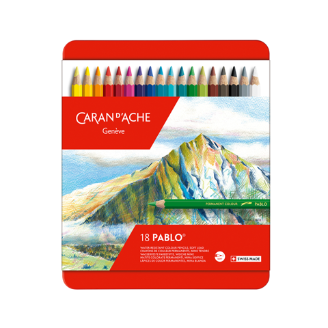 Caran D'Ache - Lápices De Colores Pablo Caran D Ache Set 18