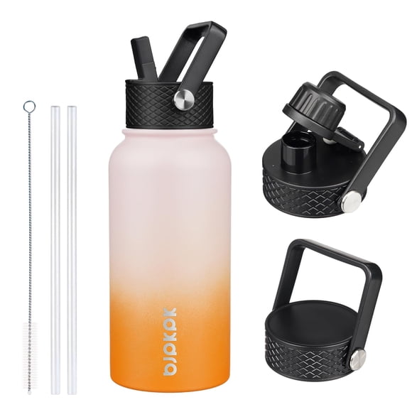 Botella de agua BJPKPK de 800 ml de acero inoxidable con aislamiento térmico