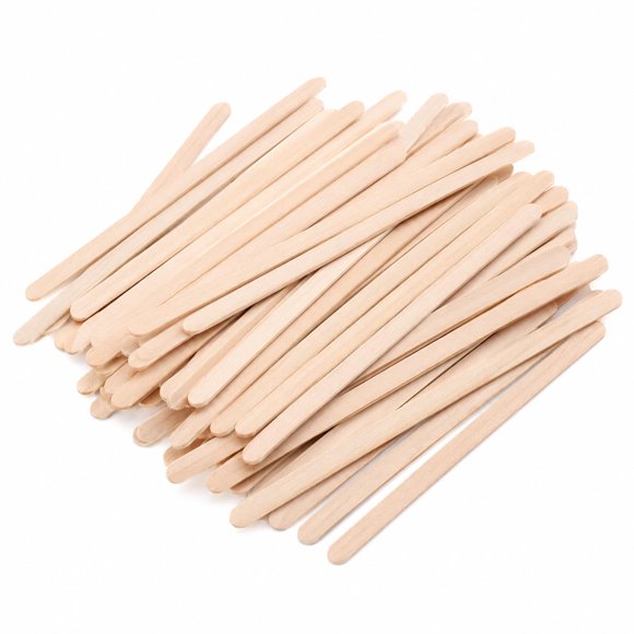 Palillos agitadores de café LesNice 14 cm de madera, paquete de 200 unidades