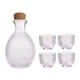 thumbnail image 3 of Juego De Tetera Para Sake, Transparente, única, Multifuncional, Regalo De Cumpleaños, 1 Botella De Sake, 4 Tazas, Estilo A, 3 of 5