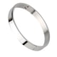 thumbnail image 1 of Brazalete de acero inoxidable brazalete brazalete redondo para hombres 8mm plata, 1 of 3