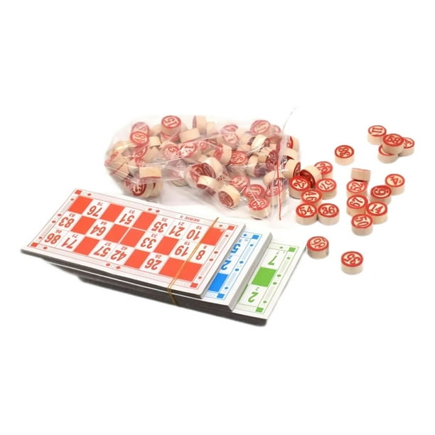 Juego Loteria Lota Bingo Clasico Numeros De Madera