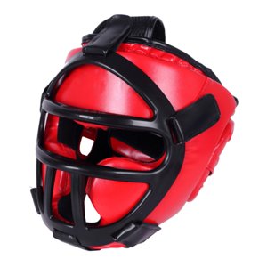 Ioensy - Casco De Boxeo Unisex Casco De Artes Marciales Portátil Mma Muay Thai Karate Color Rojo L